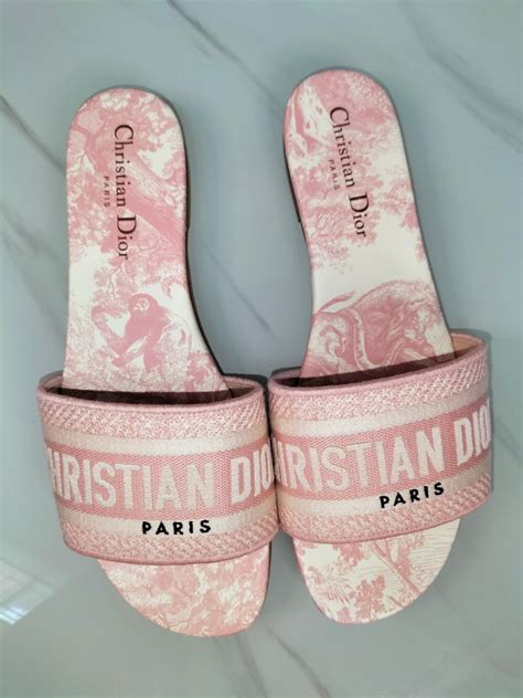 christian dior sandals pink